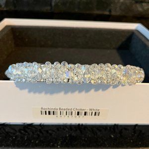 Rochinda Beaded Choker - White